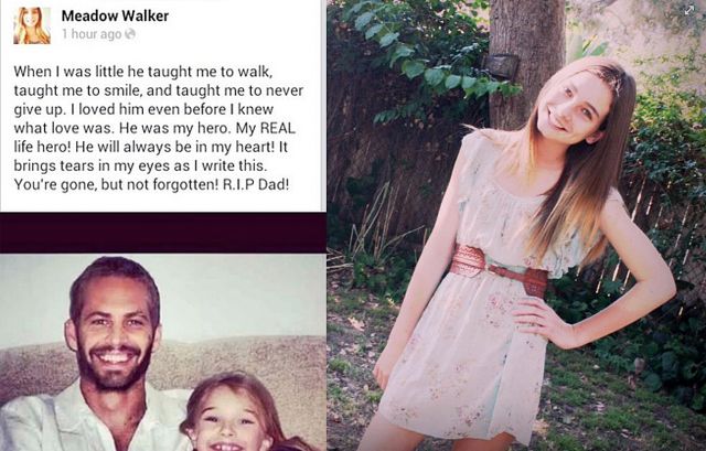 Meadow Walker recall her Memory Of Her Father And Launched A Foundation In His Name. 1