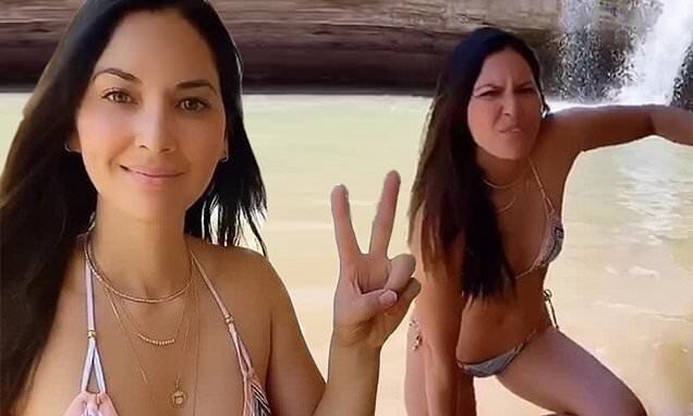 Olivia Munn Scorches in Tiny String Bikini as She Poses by the Poolside!!!