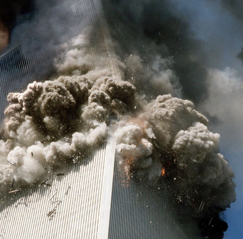 The twin tower during the 9/11 attack