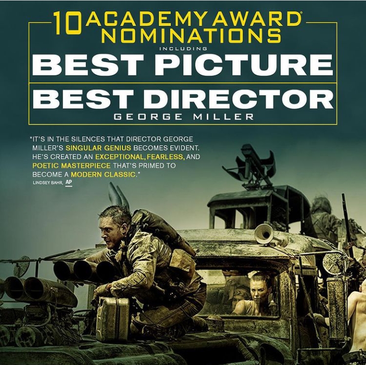 Mad Max movie had many nominations for its outstanding performance
