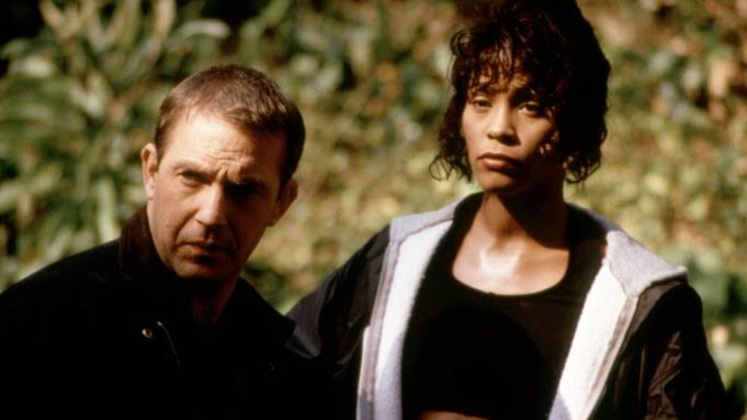 Kevin Costener and Whitney Houston in 'The Bodyguard'