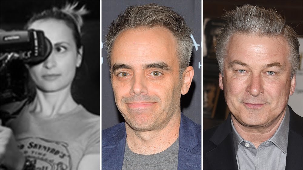 Halyna Hutchins, director Joel Souza and Bladwin