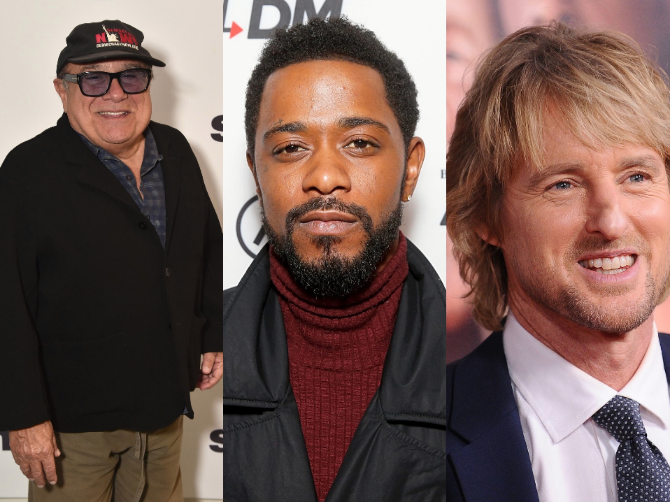 Danny DeVito, Lakeith Stanfield, and Owen Wilson