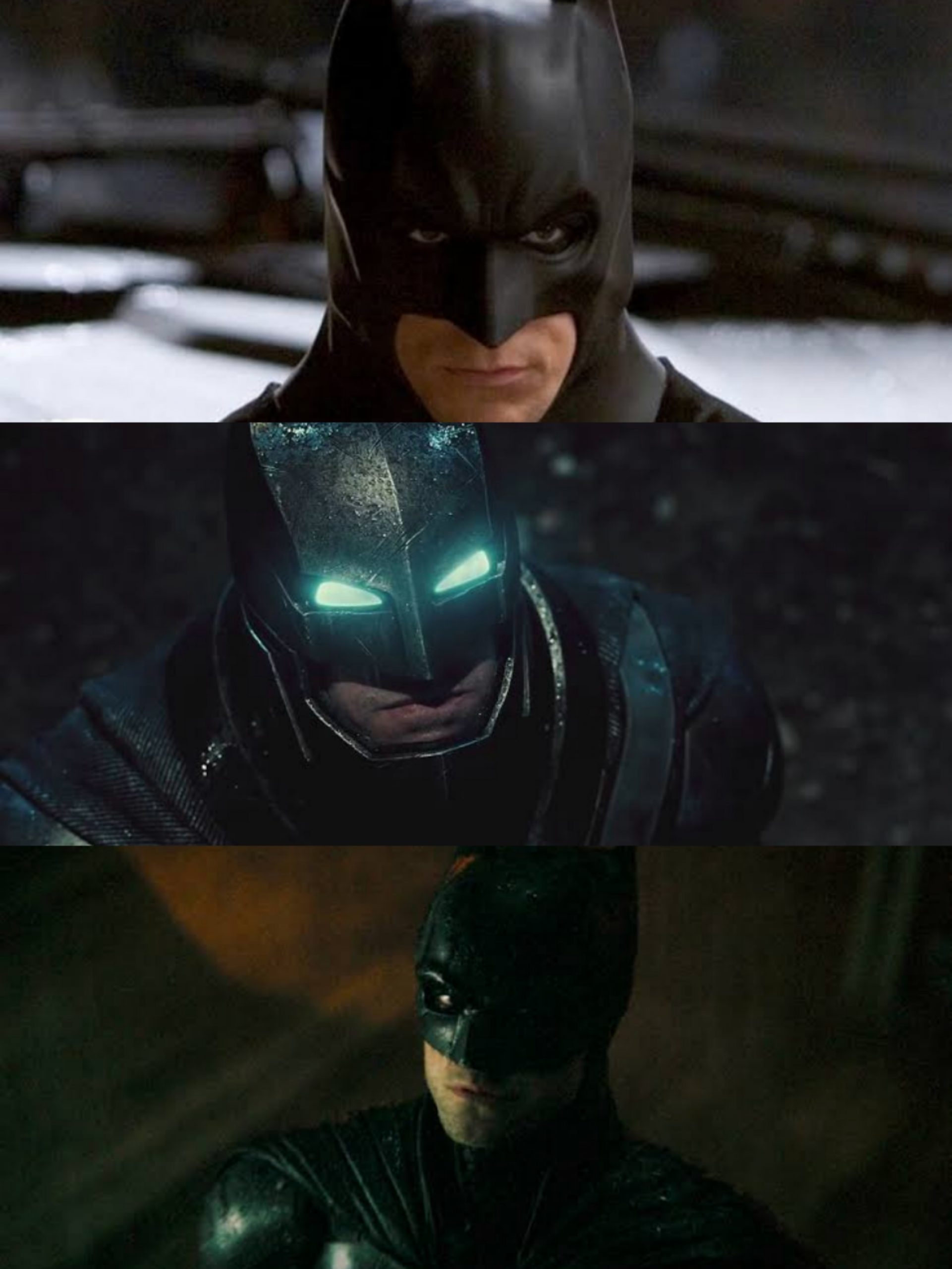 Christian Bale, Ben Affleck, and Robert Pattinson