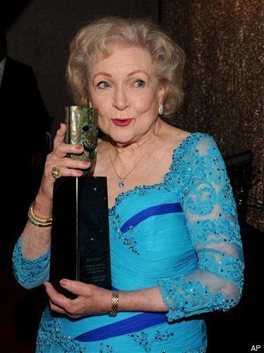 Betty White winning SAG Award