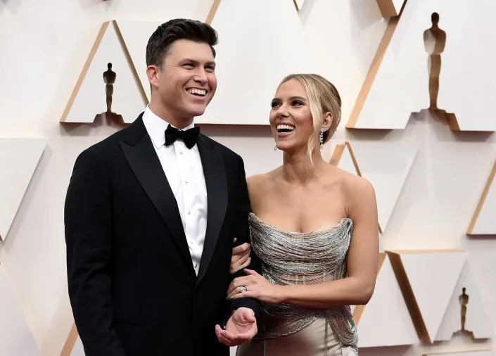 Scarlett Johansson and Colin Jost