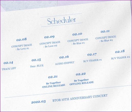 schedule of thecomeback