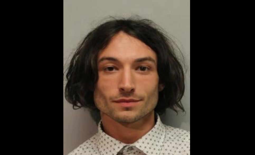 Ezra Miller's mugshot