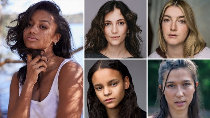 Sarah-Sofie Boussnina, Shalom Brune Franklin, Faoileann Cunningham, Aoife Hinds and Chloe Lea