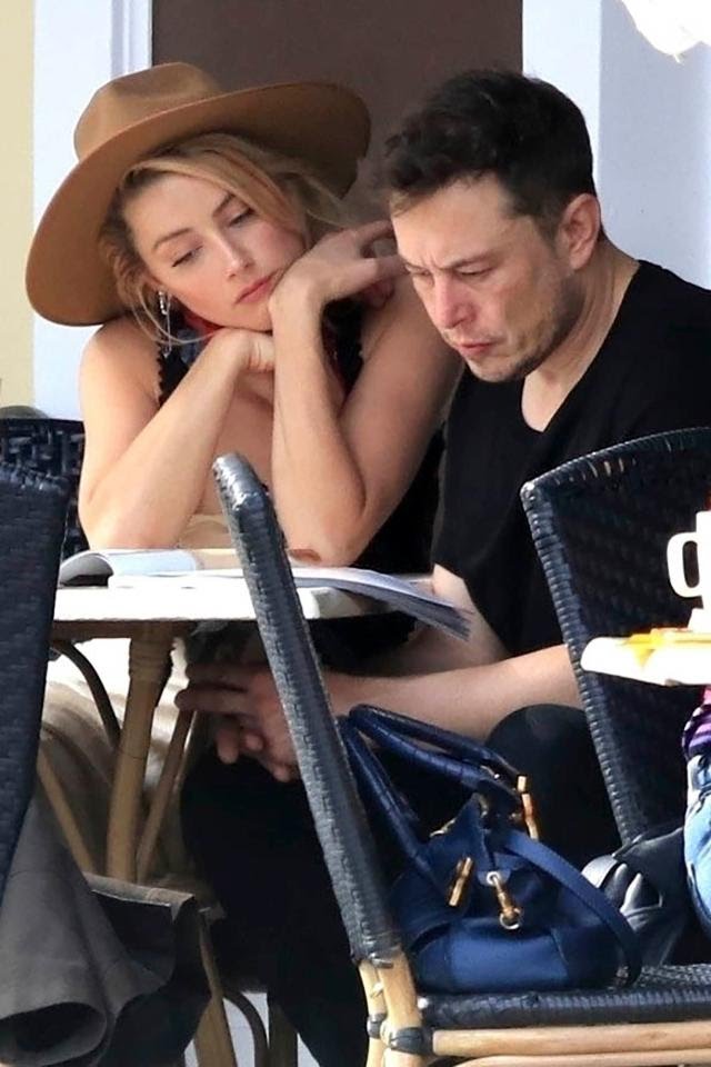 Elon Musk and Amber Heard