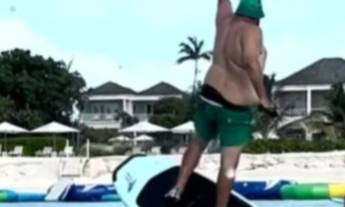 DJ Khaled's Electric Hydrofoil Wipeout While Surfing: A Painful Tale of His First Attempt 15