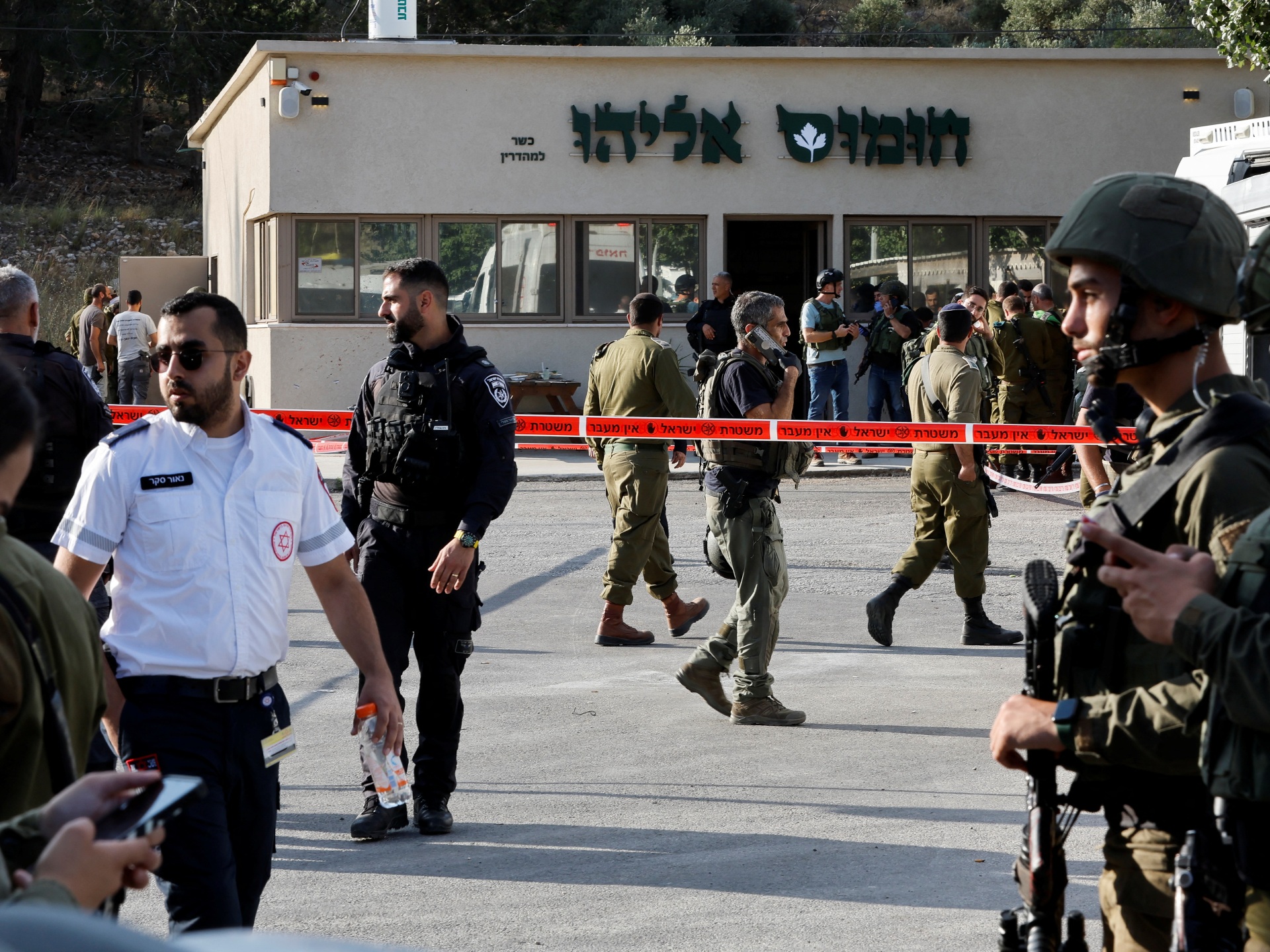 Palestinian gunmen kill four Israelis in a West Bank terror attack. 24