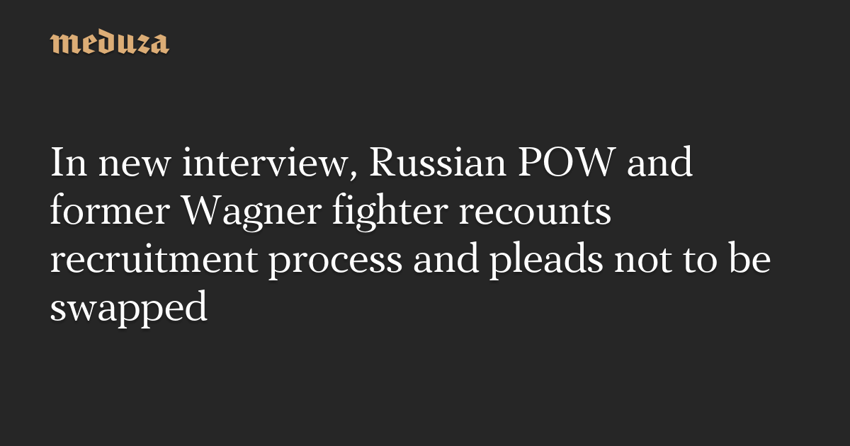Russian POWs Reveal Shocking Insights into the Wagner Group's Involvement in Ukraine Conflict. 9