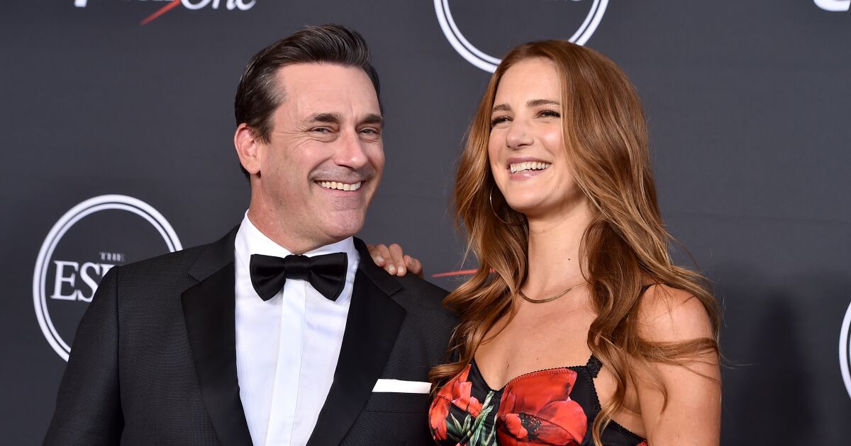 Mad Men's Jon Hamm finds love with Anna Osceola as he pops the question! 24