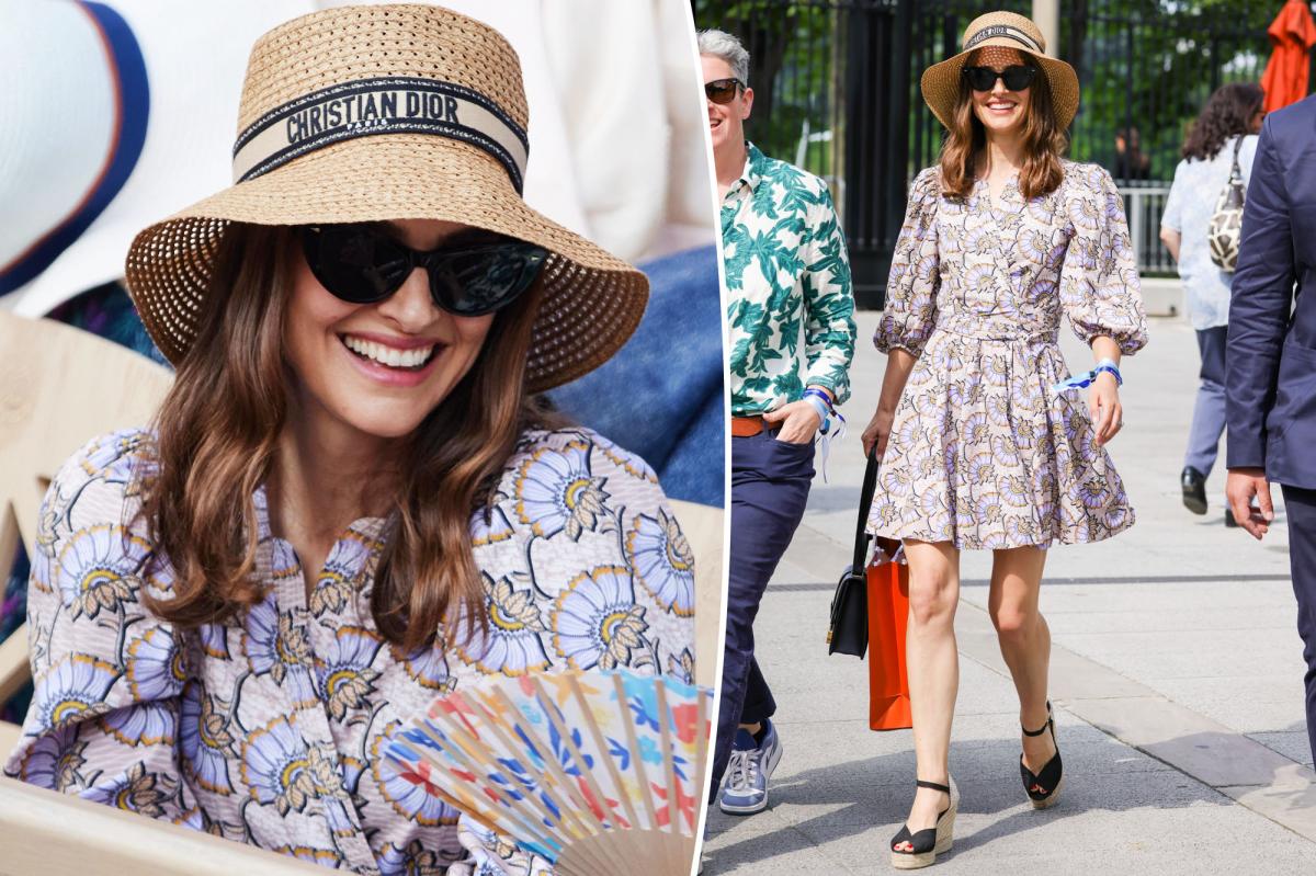 Natalie Portman Stuns in Dior at the 2023 French Open Amid Marriage Rumors 12